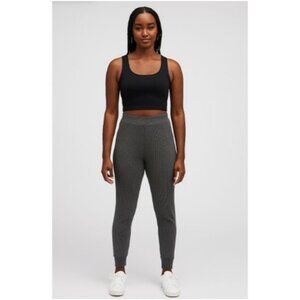 DYI Women's Waffle Jogger Pants Heather Grey Size Small